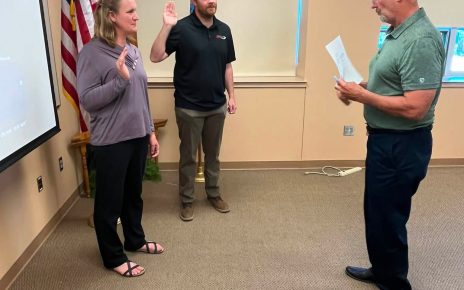 Hannan, Voigt Sworn In To Meade 46-1 School Board