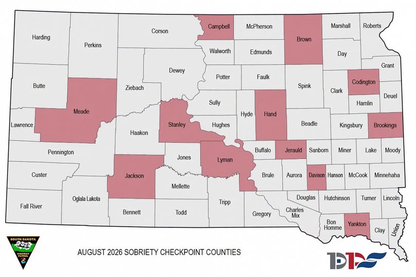 Highway Patrol Announces August Sobriety Checkpoints